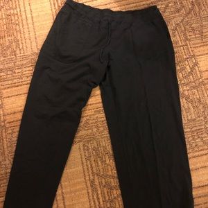 Black knit lounge pants petite